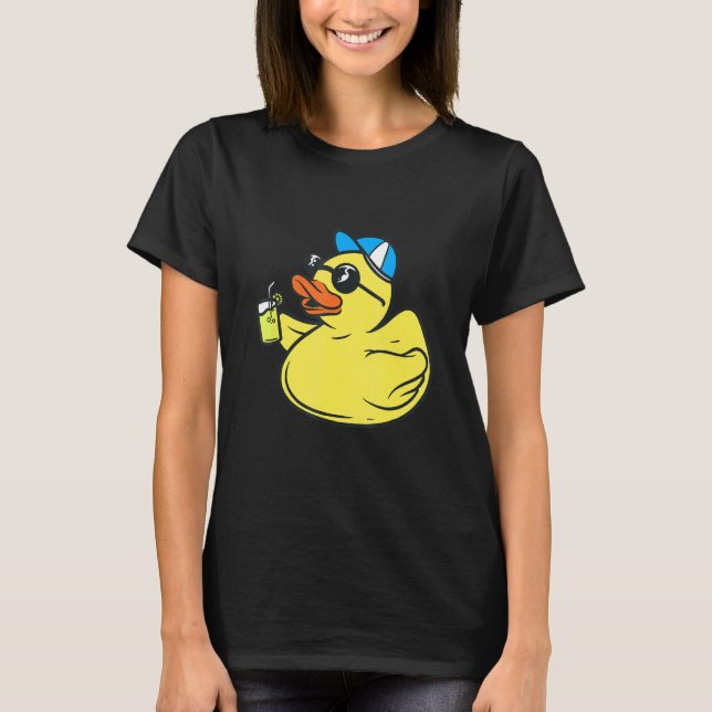 T-shirt Lunettes de soleil en caoutchouc mignonne - Fête d (Devant)