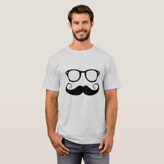 T-shirt Lunettes de soleil et moustache