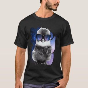 T-shirt Lunettes de soleil Galaxy Bébé Poussin Espace Poul