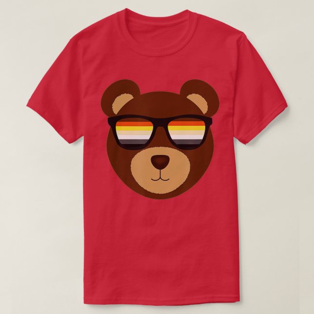 T-shirt Lunettes de soleil Gay Bear Pride LGB (Design devant)