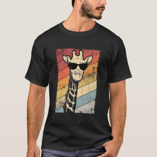 T-shirt Lunettes de soleil Girafe Animal