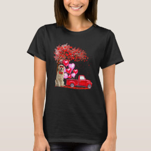 T-shirt Lunettes de soleil Golden Retriever Coeurs arbre r