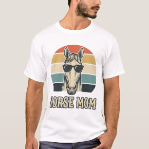 T-shirt Lunettes de soleil gravées pour maman amoureuse de