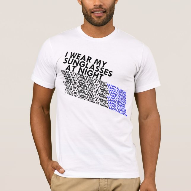 T-shirt lunettes de soleil la nuit (Devant)