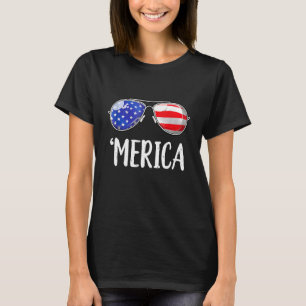 T-shirt Lunettes de soleil Merica 4 juillet Hommes Femmes 