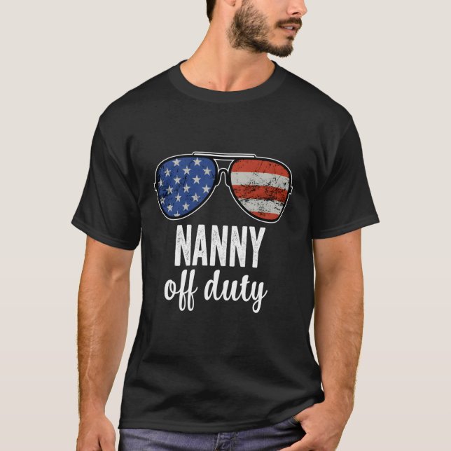 T-shirt Lunettes de soleil Nanny Off Duty (Devant)