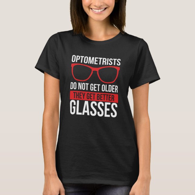 T-shirt Lunettes de soleil Opticienne Eyeglass Whisperer O (Devant)