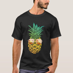 T-shirt Lunettes de soleil Pineapple Palmiers Rétro