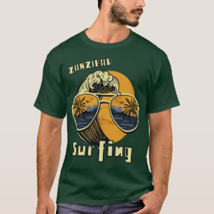 T-shirt Lunettes de soleil Plage de surf Zanzibar Vacances