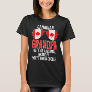T-shirt Lunettes de soleil pour mâle Canadian Grandpa Cana