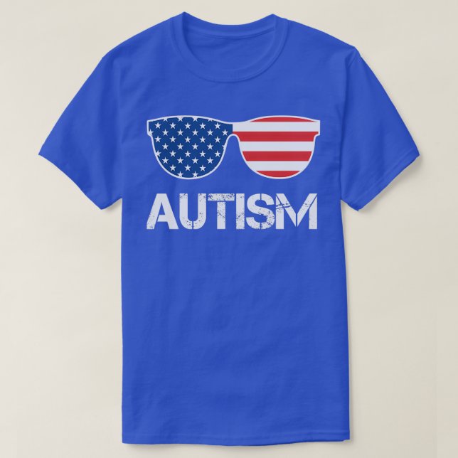 T-shirt Lunettes de soleil sensibilisation sur l'autisme (Design devant)