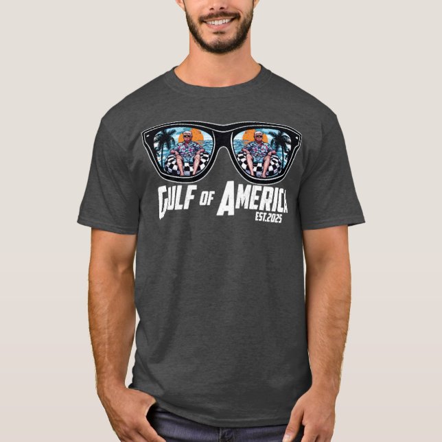 T-shirt Lunettes de soleil Trump Golfe d'Amérique (Devant)