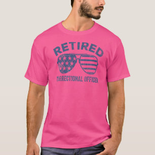 T-shirt Lunettes de soleil Vintages de retraite Drapeau am