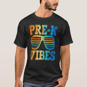T-shirt Lunettes De Soleil Vintages Rétro Vibes Pré K Reto