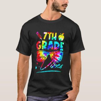 T-shirt Lunettes de teinture à tarte arc-en-ciel Vibes de
