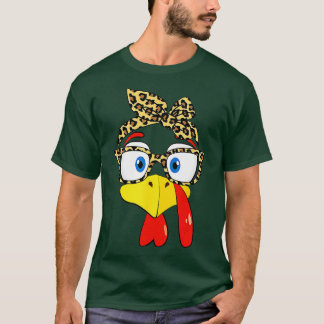 T-shirt Lunettes de visage de Turquie Leopard Headband Tha