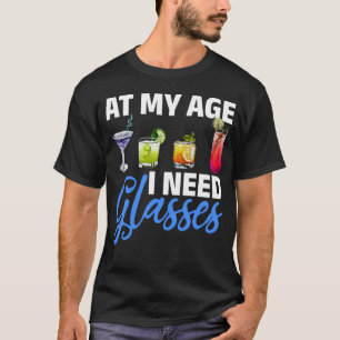T-shirt Lunettes Vieillissement Humour Drôle Vieux gens