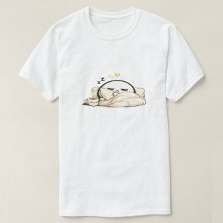 T-shirt Lunio Cozy Morning Coffee endormi - Mignon Kawaii
