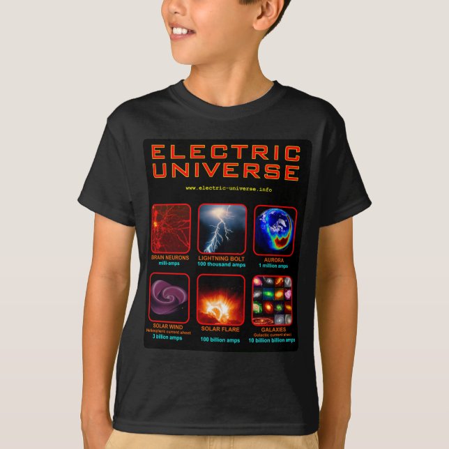 T-shirt L'univers électrique (Devant)