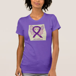 T-shirt Lupus Sensibilisation au ruban violet Angel Ribbon