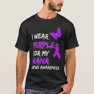 T-shirt Lupus Sensibilisation Je Porte Du Violet Pour Mon