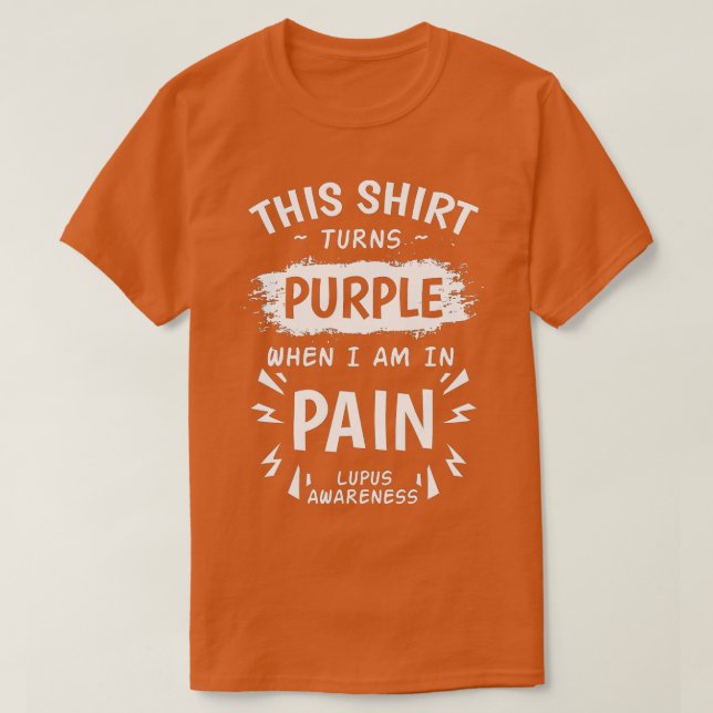 T-shirt Lupus Sensibilisation Système Lupus Erythematosus  (Design devant)