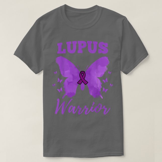 T-shirt Lupus Warrior pour Lupus Sensibilisation (Design devant)