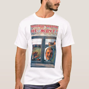 T-shirt L'URSS, Russe, Soviétique, propagande