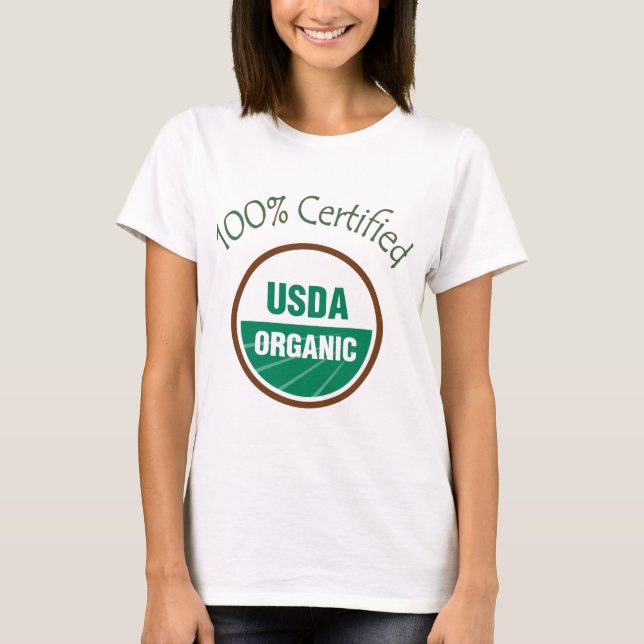 T-shirt L'USDA certifié par 100% organique (Devant)