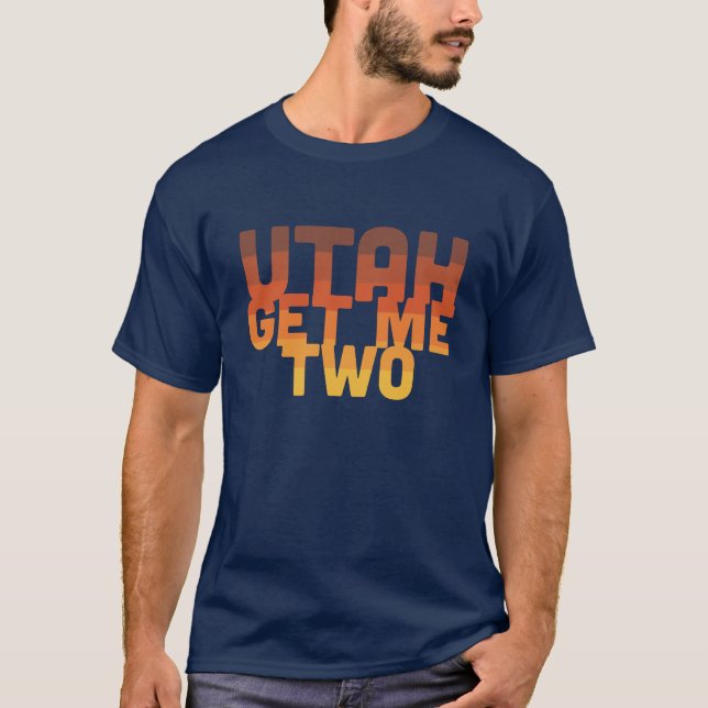 T-shirt L'Utah m'obtiennent deux - les hommes (Devant)