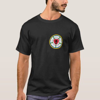 T-shirt Lutheran Martin Luther Coeur Rose Concords Reforma