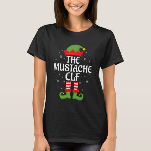T-shirt Lutin à moustache Noël Famille Équipe d'elfes asso