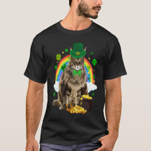 T-shirt Lutin Chat Persan Trèfle C Saint Patrick