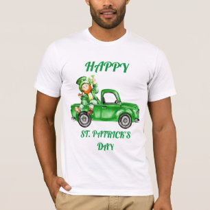 T-shirt Lutin conduisant le jour de St Patrick de camion