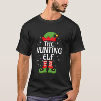 T-shirt Lutin de chasse Xmas Famille appariée Elfe Squad N