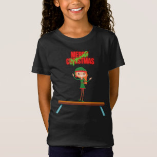 T-Shirt Lutin de gymnastique joyeux Noël