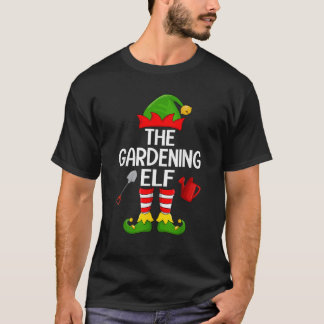 T-shirt Lutin de jardin Noël Famille Équipe d'elfes corres