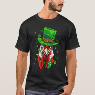T-shirt Lutin de la Saint-Patrick poulet C trèfle Iri