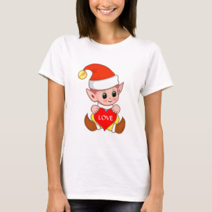 T-shirt Lutin de la Saint-Valentin avec cœur