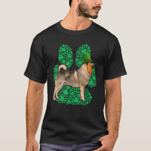 T-shirt Lutin Norvégien Elkhound Saint-Patrick Shamrock