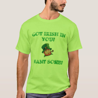 T-shirt lutin, OBTENU L'IRLANDAIS DANS VOUS ? , EN VOULEZ