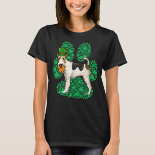 T-shirt Lutin Terrier à poil dur Fox St Patrick jour du tr
