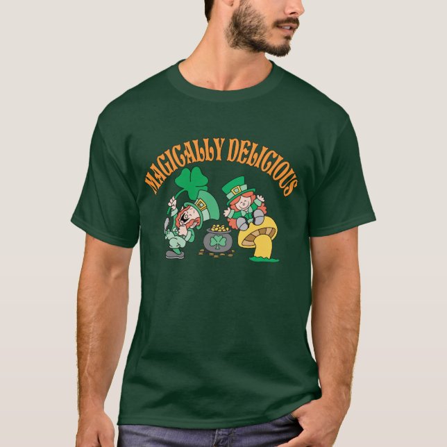 T-shirt Lutins heureux comme par magie délicieux (Devant)