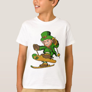 T-shirt Lutrin de skieur Saint-Patrick Skiing
