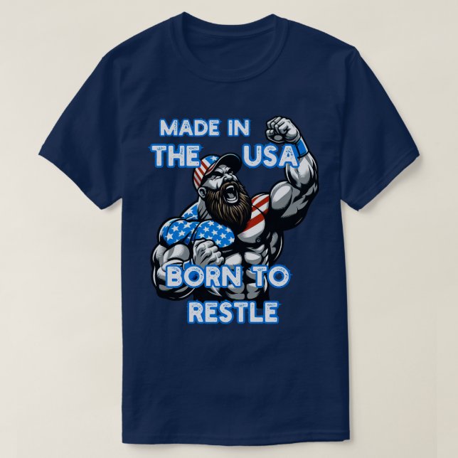 T-shirt Lutte américaine 5 (Design devant)