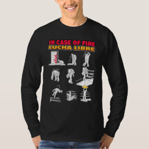 T-shirt Lutte Américaine En Coque Du Plan D'Incendie Lucha