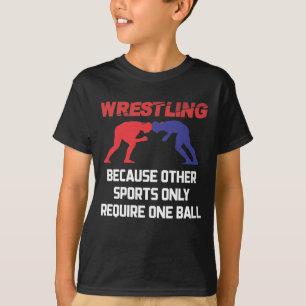 T-shirt Lutte amusante Les autres sports nécessitent seul