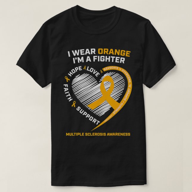 T-shirt Lutte contre la sclérose en plaques : sensibilisat (Design devant)
