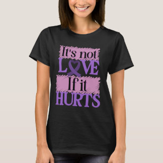 T-shirt Lutte contre la violence domestique Guerrier pourp