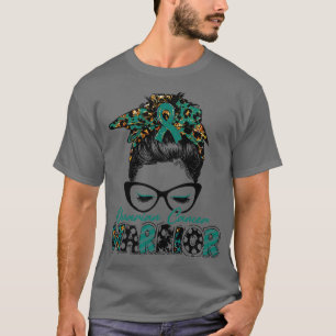 T-shirt Lutte contre le cancer de l'ovaire Femmes guerrièr